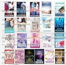 Colleen Hoover 21 Books Collection Set- Slammed,Confess,Point of Retreat ,Losing Hope,Hopeless,Finding Cinderella,Maybe Not,Maybe Now,Maybe Someday,Ugly Love,Without Merit,and more Books