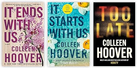 Colleen Hoover Latest Release Books Collection set: It Ends with Us, It Starts with Us & Too Late (New release)