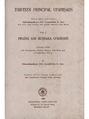 Thirteen Principal Upanisads- Prasna and Mundaka Upanisads with Sankara Bhasya (An Old and Rare Book)