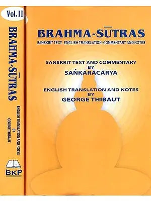 Brahma-Sutras- Sanskrit Text, English Translation, Commentary and Notes (Set of 2 Volumes)