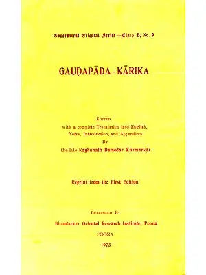 Gaudapada-Karika : A Rare Book