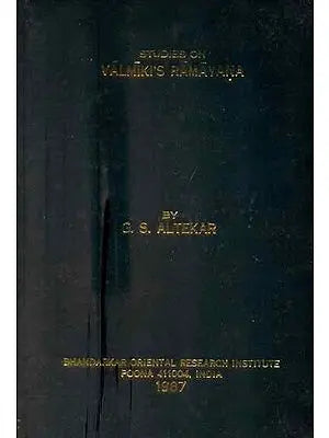 Studies on Valmiki's Ramayana (A Rare Book)