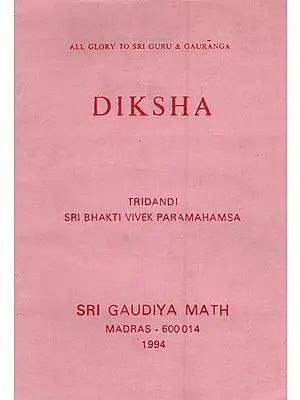 Diksha (An Old and Rare Book)