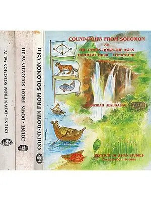 Count-Down From Solomon Or The Tamils Down The Ages Through their Literature- Set of Four Volumes (An Old and Rare Book)