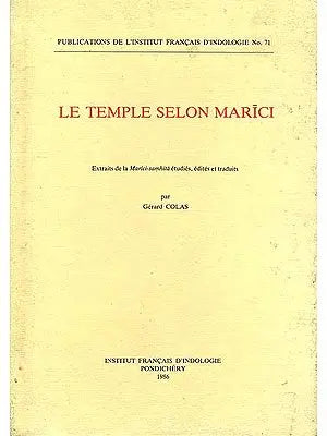 Le Temple Selon Marici (An Old and Rare Book)