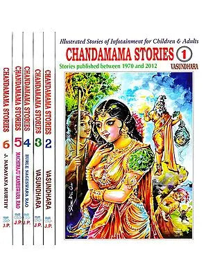 Chandamama Stories- Illustrated Stories of Infotainment for Children & Adults (Set of 6 Volumes)