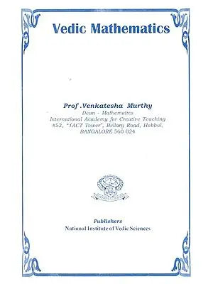 Vedic Mathematics (An Old and Rare Book)