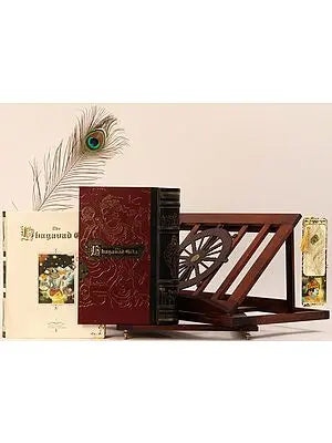 The Bhagavad Gita (With Wooden Box and Stand)